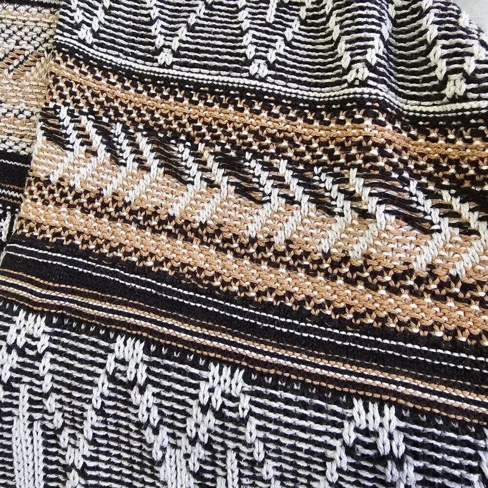 EUC OLD NAVY TRIBAL PATTERN OPEN LONG CARDIGAN BOHO SIZE XL - Picture 8 of 12